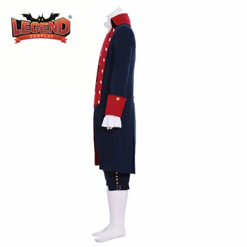 Medieval Colonial uniformă militară colonial hamilton costum personalizat Barbati Ofițer Colonial soldat cosplay Costum personalizat