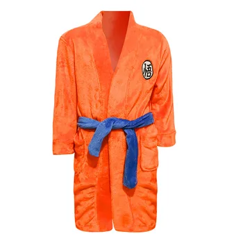 Son Goku Cosplay Costum Copii Pentru Adulti Unisex Halat De Baie De Pluș Halat De Baie Pijamale Model De Pijamale