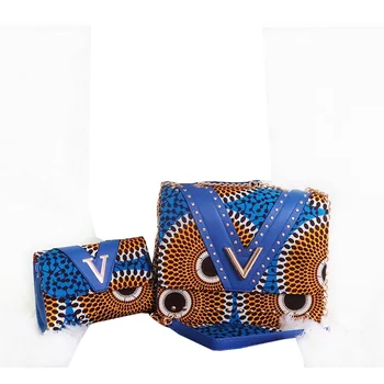 Dashiki Moda africană ceara sac seturi ankara ceara geantă de mână din africa de ceară sac textil pentru doamna
