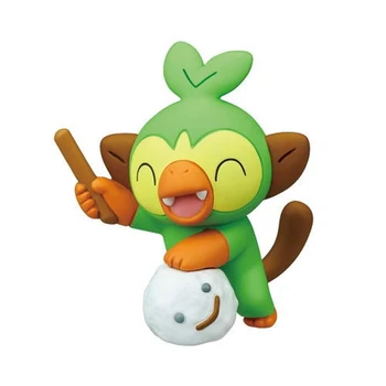 TOMY Anime Pokemon Joc cu Zăpadă Iarna Capitolul Pikachu Cubchoo Scorbunny Grookey Figura Jucarii Figurine Model de Jucărie