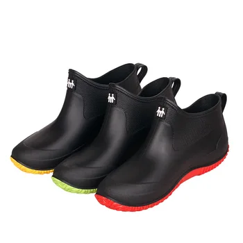 Cizme de ploaie Femei Scurte de Vara Barbati Top Scăzut Cizme de Cauciuc Încălțăminte de Acoperire Anti-alunecare de Cauciuc Pantofi Pantofi Impermeabil în aer liber pentru Adulți 35-44