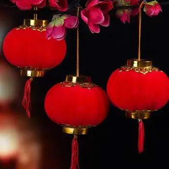 30pcs/lot Mic Flocking Felinare Roșii Petrecere de Nunta Decor Cadou DIY Meșteșug Drăguț Chineză Plastic
