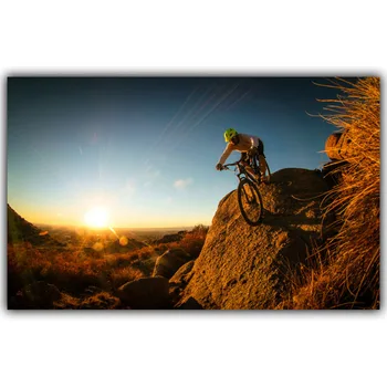 Mountain Bike-Concurs De Postere Personalizate Acasă Decorare De Moda Tesatura De Matase Perete Poster De Design Auto Tapet