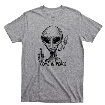 Străin Am Venit În Pace Tricou Extraterestre Ozn Zona 51, Roswell Nava 2019 Nou T-Shirt Pentru Bărbați Îmbrăcăminte De Înaltă Calitate, Camasi