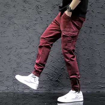 Noua Moda pentru Bărbați Pantaloni de Bumbac Streetwear Hip Hop pantaloni de Trening Pantaloni Joggers Tactice Pantaloni sex Masculin Pantaloni Cargo Pantaloni Hombre