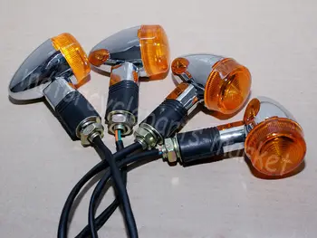 4buc Motocicleta Amber Coada Glonț de Cotitură Lumini de Semnalizare Lampă de semnalizare Pentru Suzuki Intruder Volusia VS 700 750 800 1400 1500