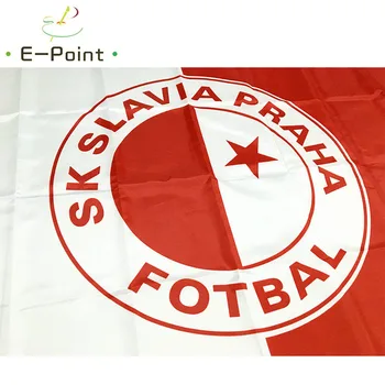 Republica cehă SK Slavia Praha Fotbal 3ft*5ft (90*150 cm) Dimensiuni Decoratiuni de Craciun pentru Casa Pavilion Banner Cadouri