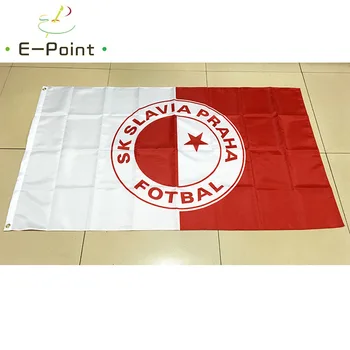 Republica cehă SK Slavia Praha Fotbal 3ft*5ft (90*150 cm) Dimensiuni Decoratiuni de Craciun pentru Casa Pavilion Banner Cadouri
