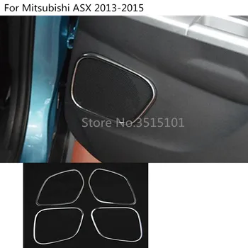 Pentru Mitsubishi ASX 2013 Portiera Styling ABS Cromat Audio Vorbesc de Sunet Capac Inel Cerc Lampa Trim 6pcs