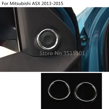 Pentru Mitsubishi ASX 2013 Portiera Styling ABS Cromat Audio Vorbesc de Sunet Capac Inel Cerc Lampa Trim 6pcs