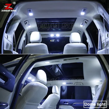 12pcs Canbus Fara Eroare interior Alb bec LED dom lectură kit de lumina Pentru Mitsubishi Delica D:5 D5 CV5W CV2W (perioada 2007-2018)