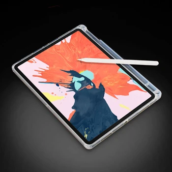 De caz pentru iPad Pro 11 inch 2020 Cazuri Transparent TPU Silicon Tableta Capacul din Spate cu Suport de Creion pentru iPad Pro 2020 Funda Coque