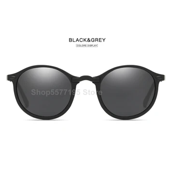 2020 Vintage Femei Bărbați ochelari de Soare Polarizat Rotund Retro Nit Cadru Ochelari de Soare Barbati Ochelari Ochelari de UV400 Gafas de sol