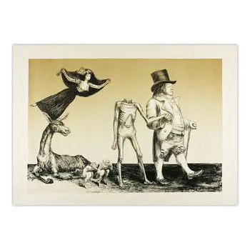 Goya se Întoarcă în Patria sa de Epocă Arta de Perete Poster de Imprimare Panza de Jean Veber Panza Pictura Acasă Decorare Imagine Retro Arta