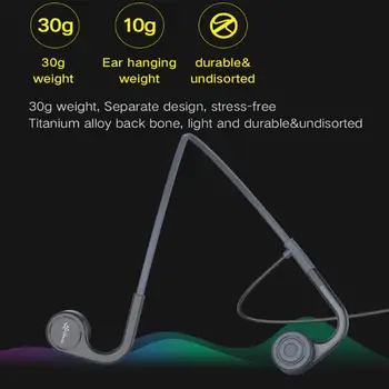 Vidonn T2 Wireless Căști Sport cu Conducție Osoasă Căști Bluetooth 5.0 Ultralight Sweatproof Deschide Design Ureche cu Microfon