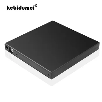 Kebidumei 12.7 mm SATA Extern Cazul USB 2.0, DVD-uri CD DVD-Rom Caz Pentru Laptop CD/DVD Drive Optic Portabil Slim en-Gros