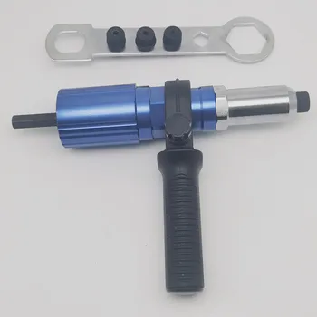 Actualizat Electric Nit Nuci Pistol de Nituit Instrument de Nituit cu Acumulator Adaptor pentru Burghiu Introduce piulița instrument Multifuncțional Pistol Automat Nit