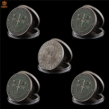 5Pcs/Lot Forțelor Speciale americane De Oppresso Liber Militare Beretele Verzi Comemorative Provocare Metal Colecție de Monede.