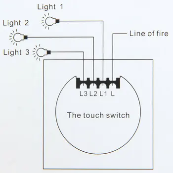 Atingeți Comutatorul Standard UE interruptor Cristal de Sticlă Panou de Perete Comutator de Lumină, AC220V, 1 Banda 1 Modul alb/negru/gold pentru Lumina Led-uri