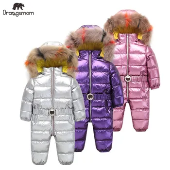 Orangemom Copii Salopeta fete pentru copii haina de iarna marca jacheta pentru fete îmbrăcăminte , îngroșa copil fata haină de copil snowsuit