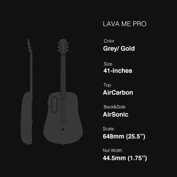 LAVA MINE PRO Acustice Chitara Electrica Fibra de Carbon FreeBoost 41 Inch Profesionale canta la Chitara Cu Cazul Alege Cablu de Încărcare