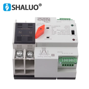 W2R 2P 100A 220V Mini ATS Putere Transfer Automat Electric al Comutatorului Selector Switch-uri întrerupătoare de circuit generator parte