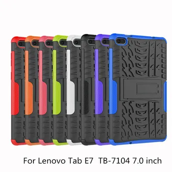 Caz Pentru Lenovo Tab E7 E 7 TB-7104F TB-7104 7.0 inch Acoperi Grele Hibrid Robust, Durabil Funda Tablet Stand Shell Capa + pen