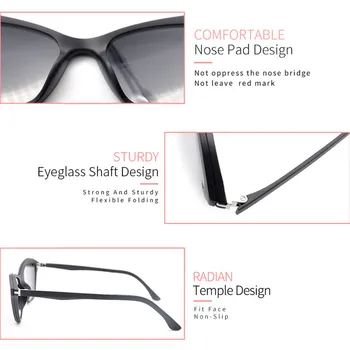 LUCIDIE 2020 Primăvară ochelari de Soare de Designer pentru Femei de Înaltă Calitate Ochelari de Soare Ochi de Pisica Ultem Ochelari de vedere Magnetic Piesa de Prindere Ochelari