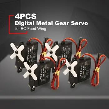 4BUC JX PDI-HV2107MG 7.9 kg Cuplu de Direcție Mini Digital Metal Gear Core Servo pentru RC cu Aripă Fixă Avion Avion