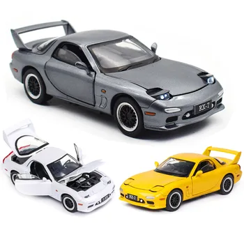 1:32 Mazda RX7 Model de Masina Aliaj Masina de Turnat Jucărie Model de Masina Trage Înapoi de Copii Jucărie de Colecție Transport Gratuit