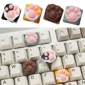 Personalitate Moale Simt ABS Silicon Kitty Laba Artizan Labe de Pisica Pad Tastatură Mecanică Taste pentru Switch-uri Cherry MX