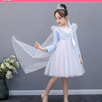 Rochii de fete toamna plasă 2020 copii nou stil coreean franceză rochie roșu net fata rochie de XXZ068