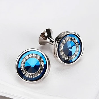 Bijuterii franceză camasa butoni de Moda pentru barbati blue crystal Cuff link-ul de en-Gros Butonul de Nunta de Înaltă Calitate Masculin Transport Gratuit