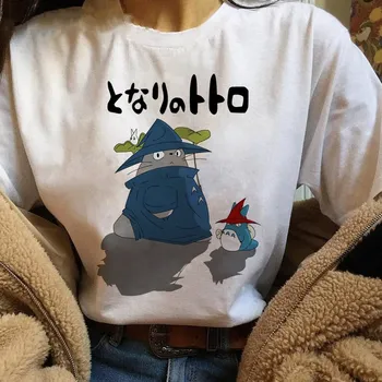 Totoro Drăguț desen Animat Amuzant Tricou Femei Studio Ghibli Anime Drăguț T-shirt Harajuku Ullzang Grafic Tricou 90 de Top Teuri de sex Feminin