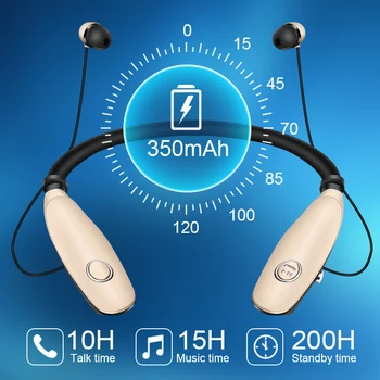 Cască Bluetooth Căști fără Fir de Funcționare Sport Sunet de Bas cu Acumulator de Susținere Telefon Ureche cu Microfon pentru Iphone Xiaomi Pavilioane