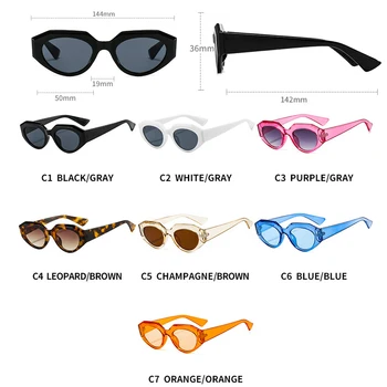 Noua Moda Ochi de Pisică ochelari de Soare Femei 2020 Brand de Lux de Designer de Epocă Leopard Ochelari de Soare de sex Feminin de Ochelari Gafas de sol UV400
