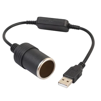 USB 5V La 12V Convertor Adaptor Controler cu Fir Bricheta Auto Soclu Conector Adaptor pentru Xiaomi Power Bank DVR
