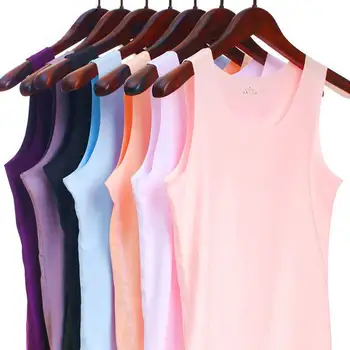 Primavara-Vara Rezervor Topuri pentru Femei rochie fără Mâneci Gât Rotund Vrac T Shirt Doamnelor Vesta bluze de corp Bretele din Bumbac Doamnelor Vesta Subtire bc01