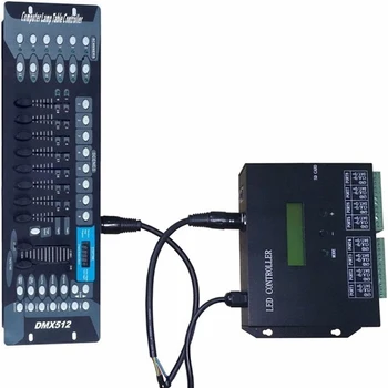 H803SA Led Programabile Pixel Controller Software pentru PC 8192 Pixeli Lucra Cu Controler DMX 8port Stand-Alone SD Card Controler