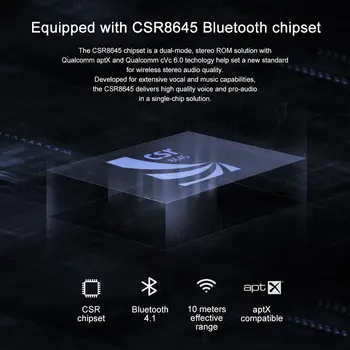 TRN AS10 fără Fir Bluetooth Casti CSR8645 Chip rezistent la apa IPX7 Sport Funcționare HiFi Stereo de Susținere cu Cască cu Microfon TRNVX M10