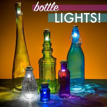 1 Bucata LED-uri USB Reîncărcabilă Strălucitoare de Sticlă cu Dop de Plută Capac Lampa Creative Romantice Plută Lumini Atmosferă de Sărbătoare Lumini