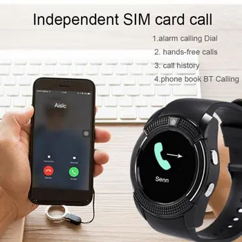 Impermeabil Ceas Inteligent Bărbați cu Camera Bluetooth Smartwatch Pedometru, Monitor de Ritm Cardiac Cartela Sim Ceas de VÂNZARE FIERBINTE