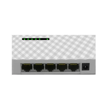 5 Porturi Gigabit 10/100/1000 Mbps RJ45 LAN Ethernet Rapid Desktop Rețea Hub de Comutare Șunt Cu UE/SUA Plug Adaptor de Alimentare