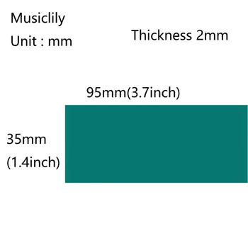 Musiclily Pro-a Făcut Om Chitara Inlay Material Foaie 95x35x2mm, Turcoaz
