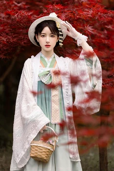 Stil Preppy student Hanfu retro dulce lolita seturi strat+rochie victoriană imprimare fata kawaii loli pentru gothic lolita kimono