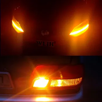 WLJH 2x Masina 3156 3157 3057 T25 Auto LED Sursă de lumină de Rezervă Lampă Marșarier Coada Stop Bec, Semnalizare Lumina DRL Pentru Ford Chevrolet