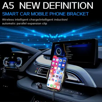 Încărcător Wireless Qi Suport Auto Prindere Automată de Montare în Mașină Pentru iPhone 11 Pro Senzor Infraroșu fără Fir inducție Incarcator de Masina