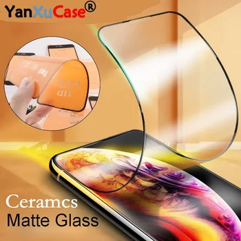 100buc Explozie-Dovada Sticlă Ceramică Pentru 12 Mini Mat cu Ecran Protector Pentru iPhone 11 Pro Max XR XS Max X 8 7 6 Plus Moale de Sticlă