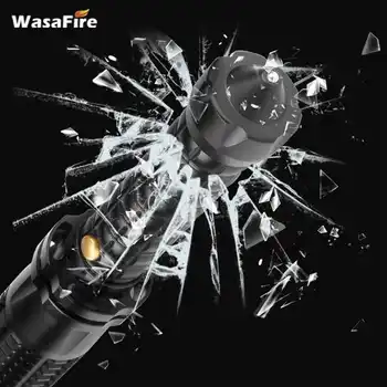 WasaFire Auto-apărare Băț Telescopic rezistent la apa 3 Moduri Tactice 18650 Lanterne cu Zoom Baston Lanterna Q5 Led Lanterna