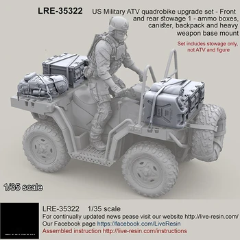 1/35 Militar american ATV quadrobike upgrade set - Armament, Rasina Model soldat GK, Neasamblate și nevopsite kit